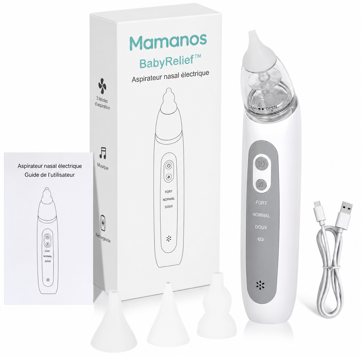 Aspirateur Nasal Électrique BabyRelief™ — Pour les bébés enrhumés